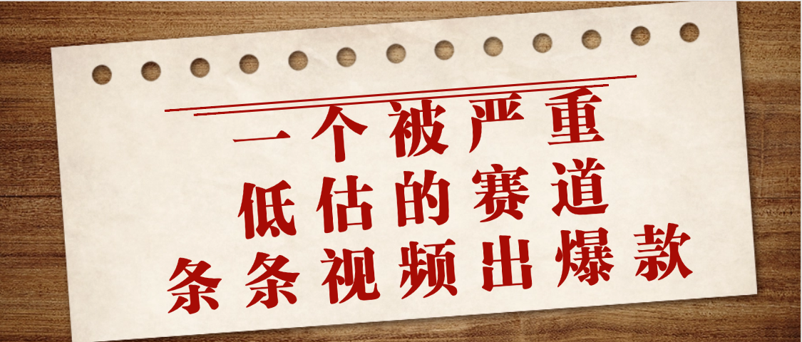 一个被严重低估的赛道，条条视频出爆款，一个月变现3万+网创吧-网创项目资源站-副业项目-创业项目-搞钱项目创业联盟